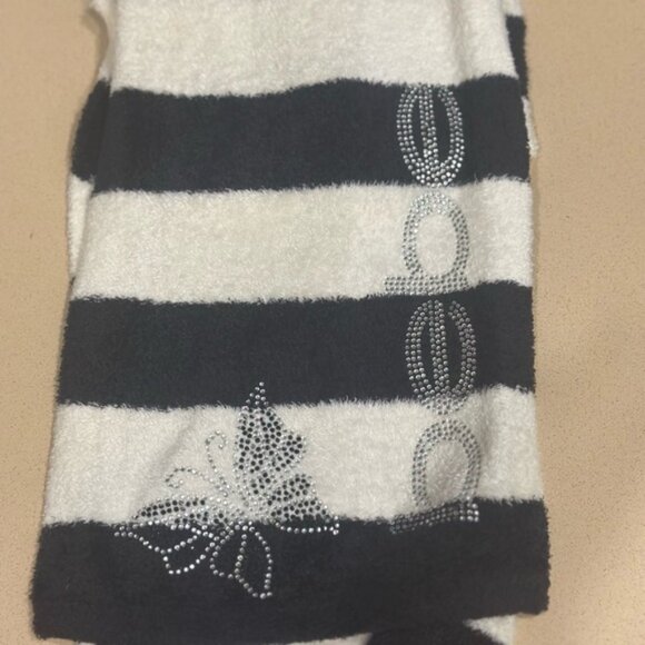 Bebe Monochrome Striped Scarf - Picture 2 of 3